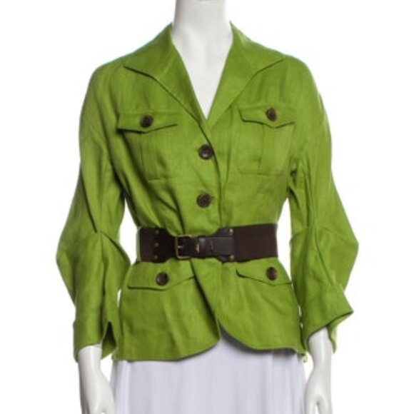 Lafayette 148 Green Linen Jacket - Picture 1 of 1